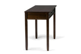 Gizzeria 48-Inch 2-Drawer Solid Wood Shaker Writing Desk with Keyboard Tray, side view