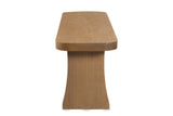 Grisolia 63-Inch Solid Pine Dining Bench, Seats 3, side view