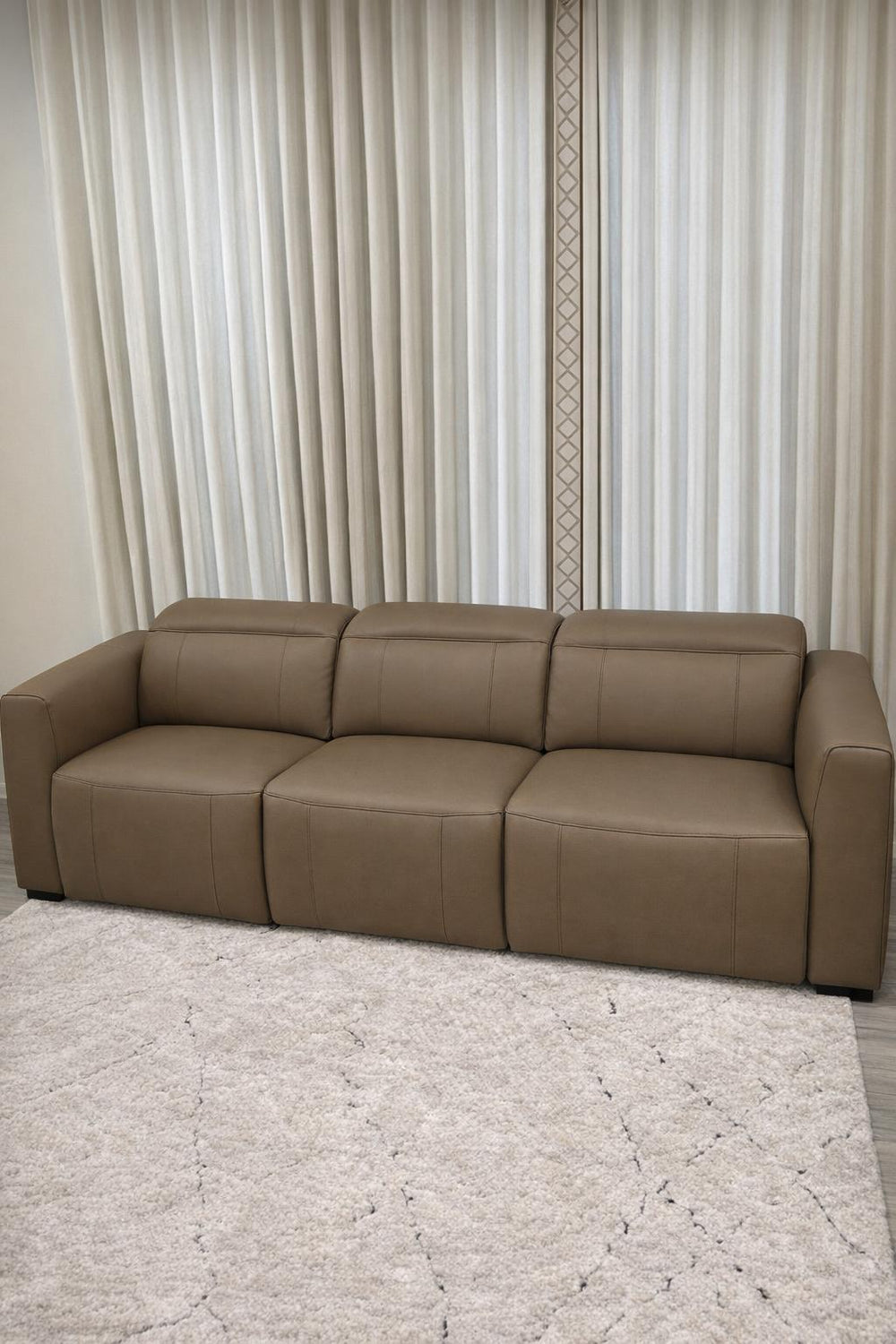 Carmen Leather Dual Recliner Sofa