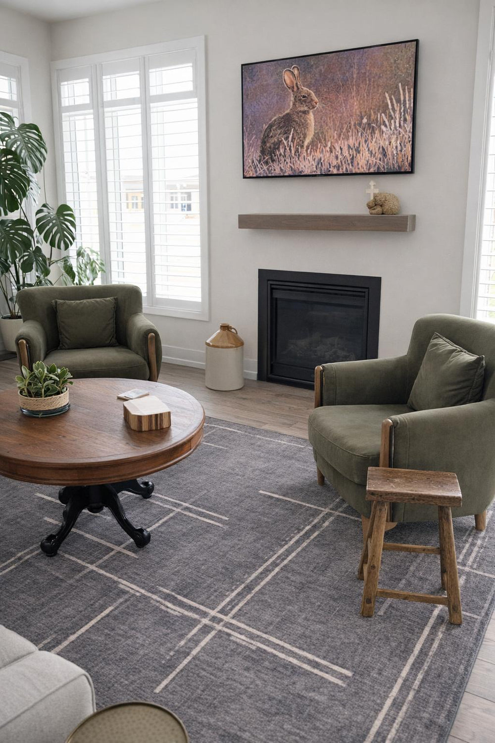 Emerald Velvet Fabric Accent Chair