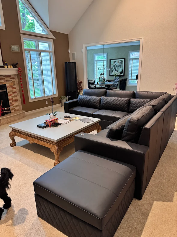 Pisa Leather Lounge Sectional