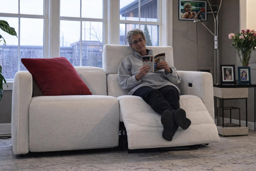 Alexandra Boucle Recliner Sofa