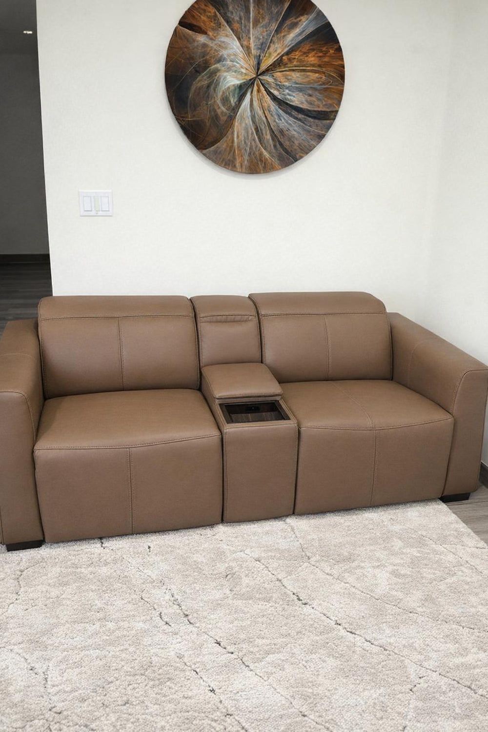 Carmen Leather Dual Recliner Sofa