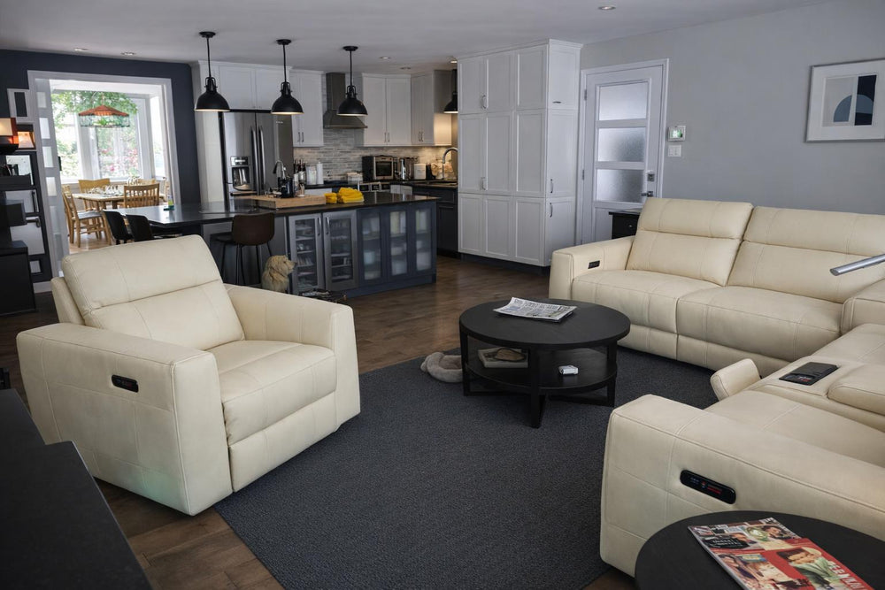Carmen Leather Dual Recliner Sofa