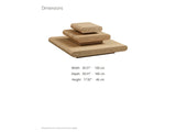 Ischia Natural Wood Veneer Stacking Coffee Table dimensions: 39.37 in wide, 39.37 in deep, 17.92 in high