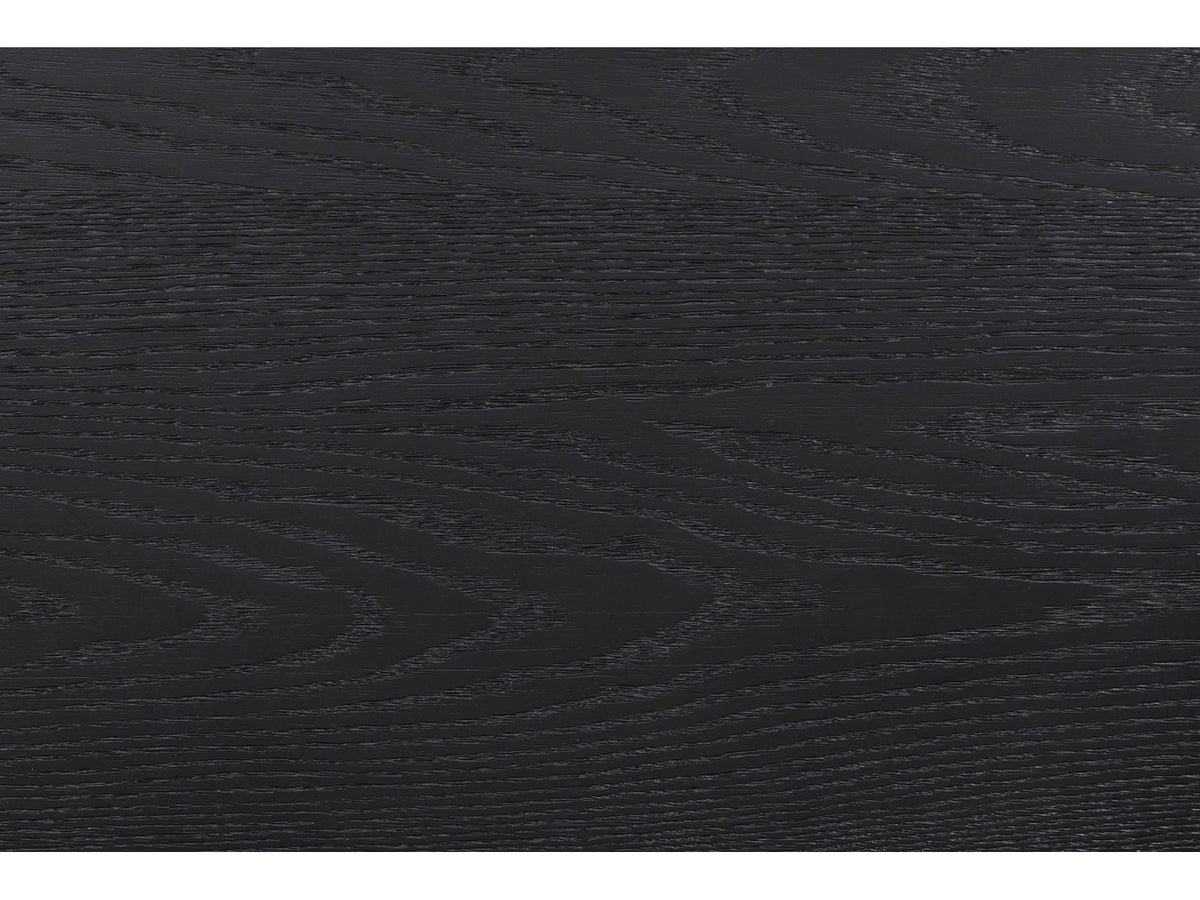 Jesi Black Fluted Oak Bedroom Set: Detail: grain
