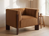 Lecce Channel Velvet Armchair seen from another angle