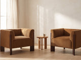 The Lecce armchair styled in a room setting
