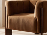 Close-up detail of the Lecce armchair