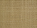 Close-up of the Levanto 80-Inch Black Ash and Rattan Media Console: the woven natural rattan door panel