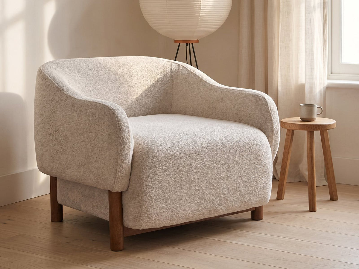 Lido Curved Shell Lounge Chair seen from another angle