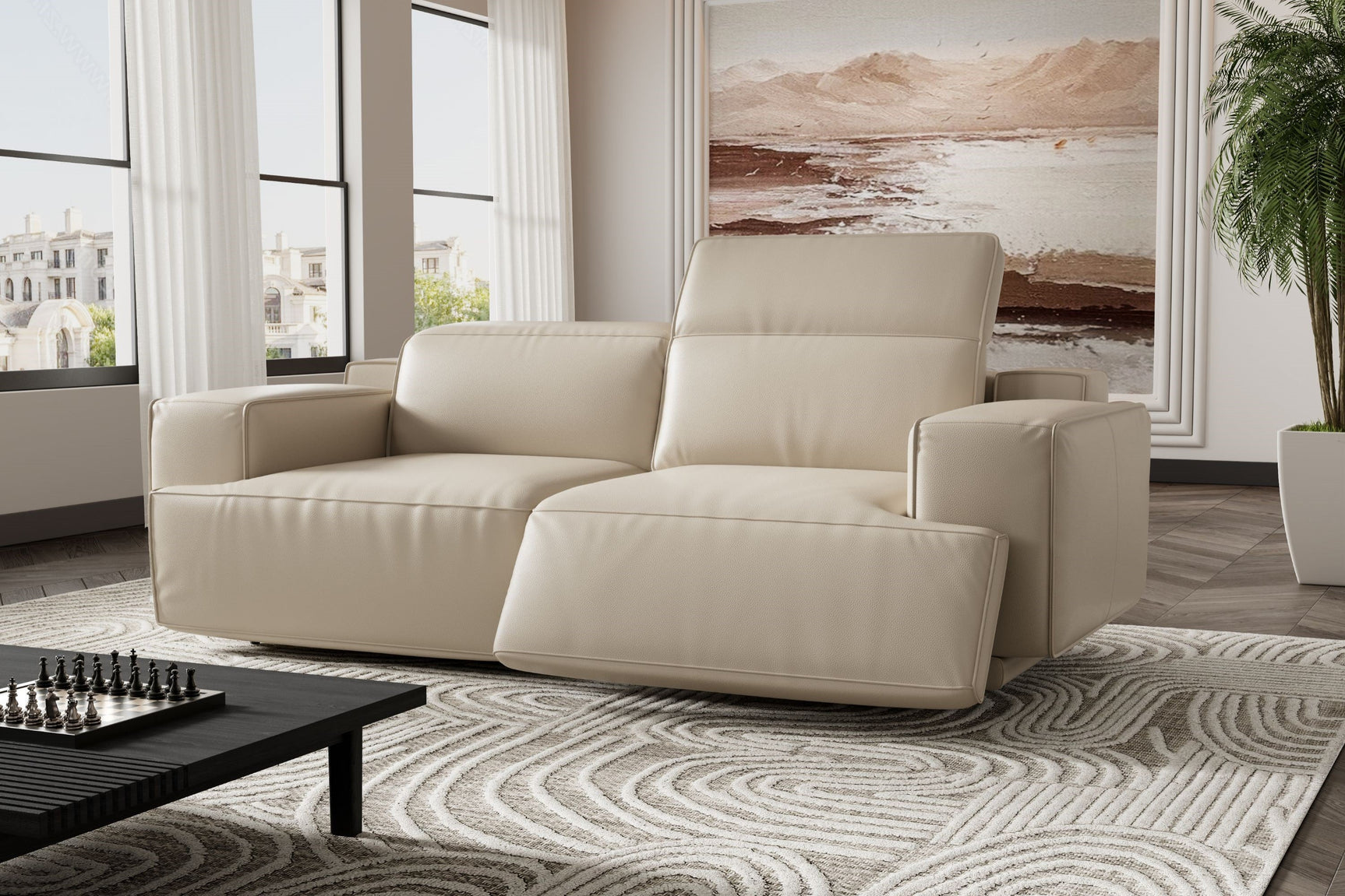 Valentina Leather Recliner Sofa