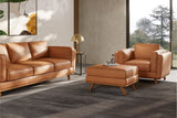 Valencia Artisan Top Grain Leather 
Cognac Ottoman Scene map