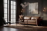 Elodie Distressed Italian Aniline Leather Dual Recliner Sofa