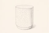 Pencil sketch of the Linguaglossa side table, drawn from the same three-quarter view