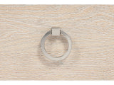 Loreto Washed Oak Upholstered Bedroom Set: Detail: pull