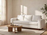 Lucca Plinth-Base Sofa in a furnished room