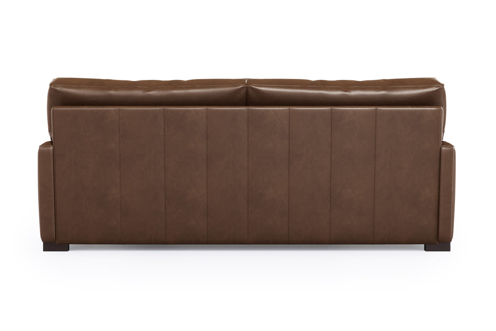 Valencia Luton Leather Sofa, Loveseat, Lipari Chocolate
