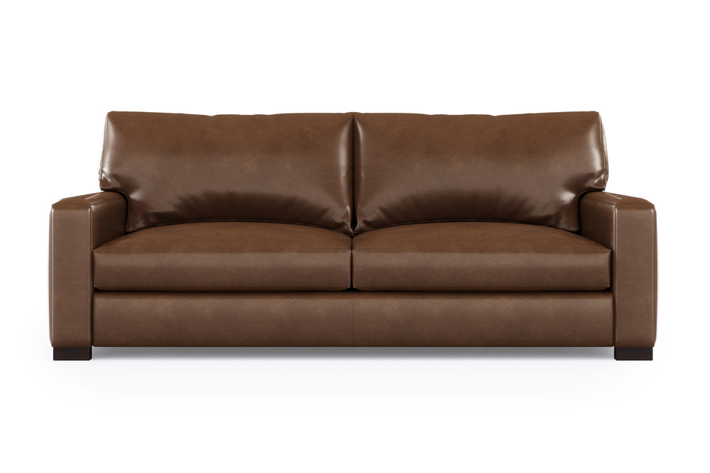 Valencia Luton Leather Sofa, Loveseat, Lipari Chocolate