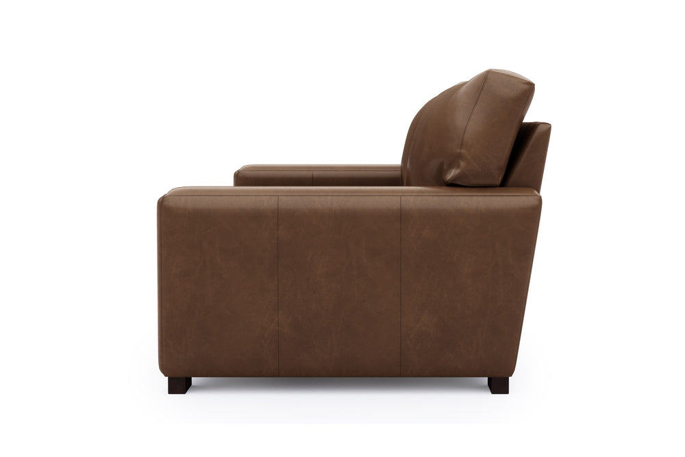 Valencia Luton Leather Sofa, Loveseat, Lipari Chocolate