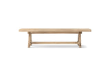 Magisano 72-Inch Reclaimed Elm Trestle Dining Bench, front view