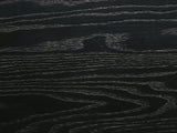 Close-up of the Malcesine 63-Inch Wire-Brushed Black 8-Drawer Dresser: grain