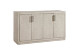 Martirano 60-Inch 4-Door Antique White Oak Veneer Sideboard on a white background