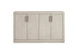 Martirano 60-Inch 4-Door Antique White Oak Veneer Sideboard, front view