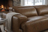 Valencia Melania Distressed Leather Recliner Sofa