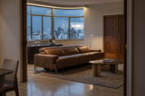 Valencia Melania Distressed Leather Recliner Sofa