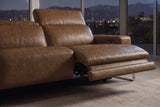 Valencia Melania Distressed Leather Recliner Sofa