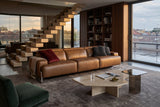Valencia Melania Distressed Leather Recliner Sofa
