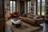 Valencia Melania Distressed Leather Recliner Sofa