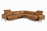 Valencia Melania Distressed Leather Reclining Corner Sectional Sofa