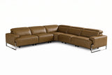 Valencia Melania Distressed Leather Reclining Corner Sectional Sofa