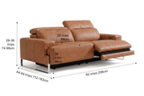 Valencia Melania Distressed Leather Recliner Sofa