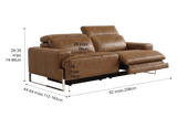 Valencia Melania Distressed Leather Recliner Sofa
