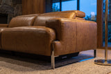 Valencia Melania Distressed Leather Recliner Sofa
