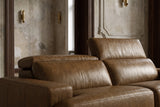 Valencia Melania Distressed Leather Recliner Sofa