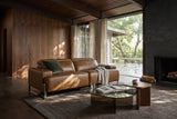 Valencia Melania Distressed Leather Recliner Sofa