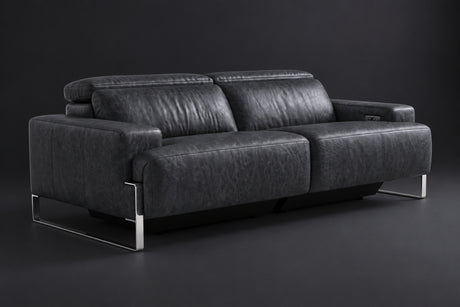 Valencia Melania Distressed Leather Recliner Sofa