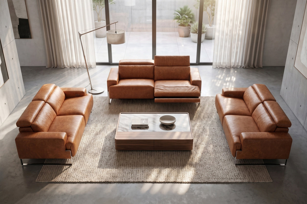 Distressed leather glowing in natural light