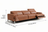 Valencia Melania Distressed Leather Recliner Sofa