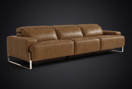 Valencia Melania Distressed Leather Recliner Sofa