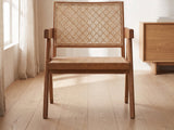 Modena Cane Lounge Chair in a bright interior