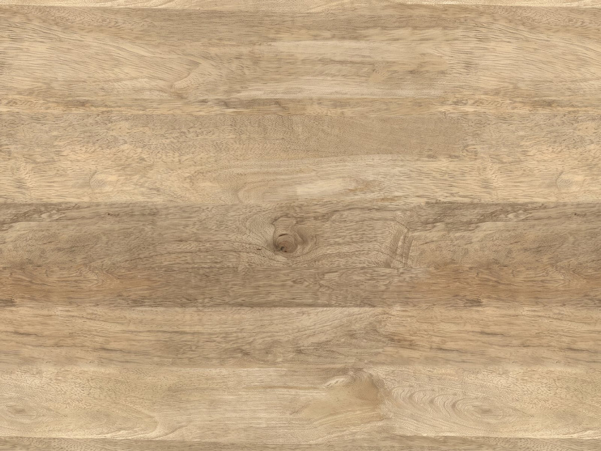 Close-up of the Montecatini Square Mango Coffee Table: the natural mango grain of the top
