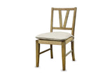 Montepaone V-Back Woven Cord Dining Chair (Set of 2) on a white background