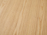 Close-up of the Montepulciano Fluted Ash Coffee Table: the pale ash grain of the top