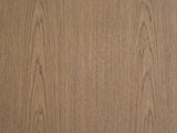 Close-up of the Monticchiello Driftwood Oak Veneer Cube Side Table: the driftwood oak grain of the top
