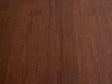Close-up of the Morciano Mango Wood Round Side Table: the brown mango grain of the round top